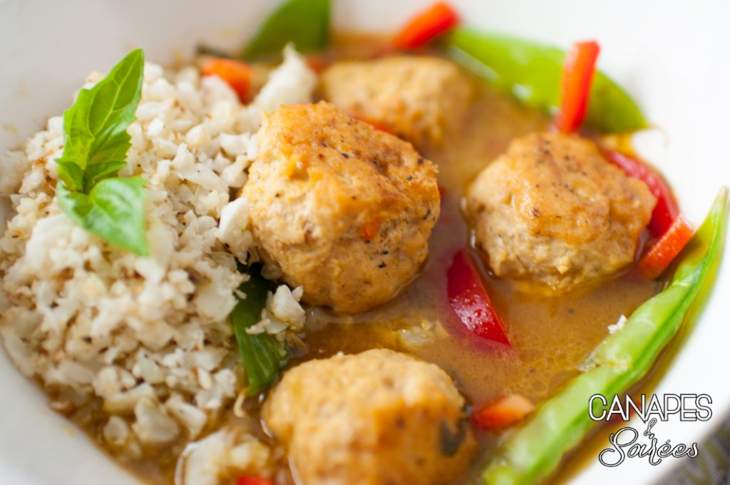 Green Curry Chicken Meatballs Low Carb and Whole30