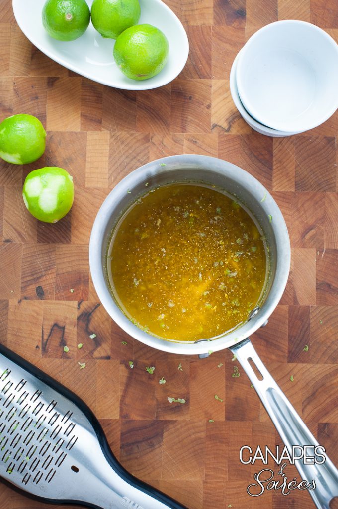 Melted butter for Curry Lime Cashews